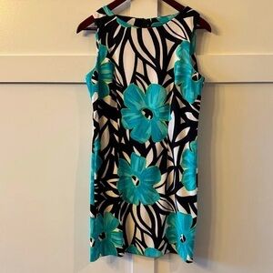 Alyx Black and Blue Floral Mini Dress